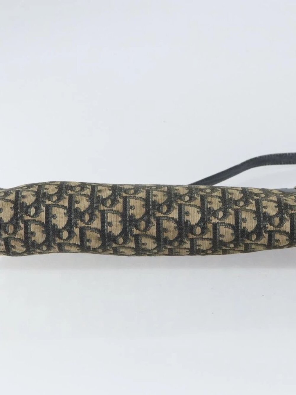 Christian Dior Trotter Canvas Shoulder Bag Navy Gold Auth bs32154 - Picture 7 of 16